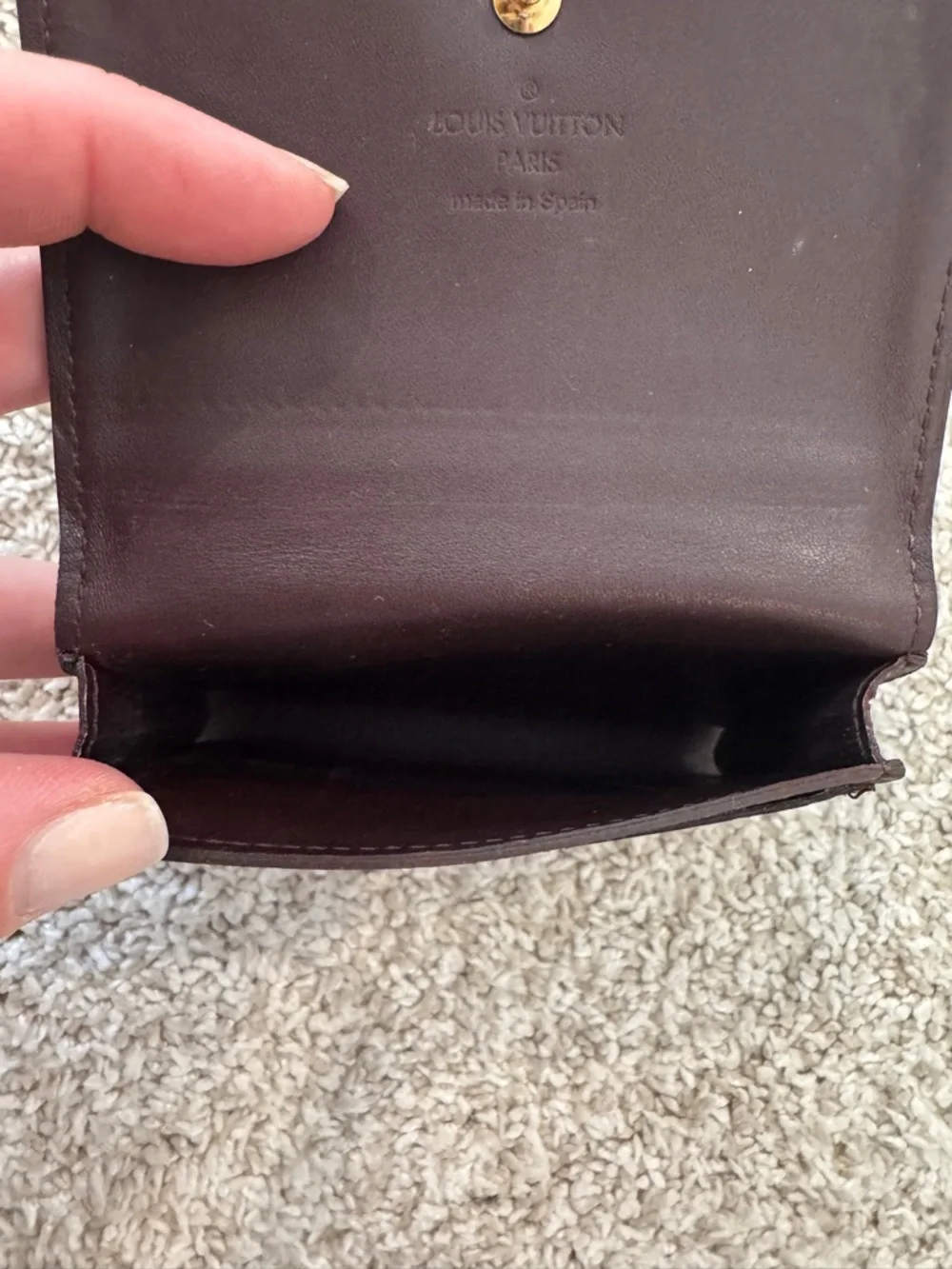 Louis Vuitton Vernis Amarante Card Holder